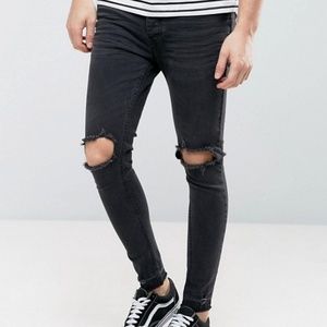 Brave Soul Skinny Knee Ripped Jean 